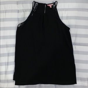 Black Lace Halter style tank